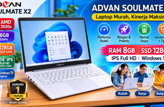 Laptop Murah RAM 8GB SSD 128GB IPS Full HD untuk Kuliah, Kerja dan Belajar